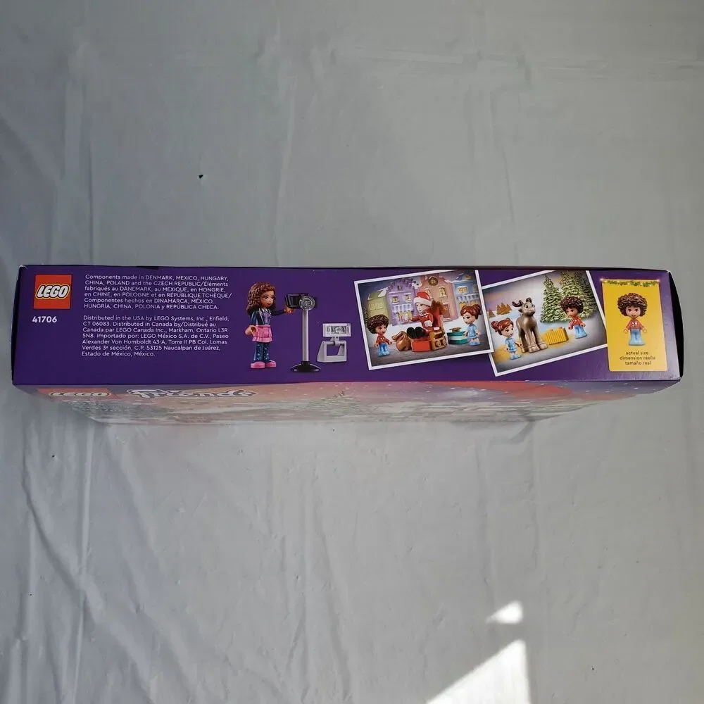LEGO 41706 Friends Advent Calendar Christmas Holiday Building Kit 312pcs 24gifts